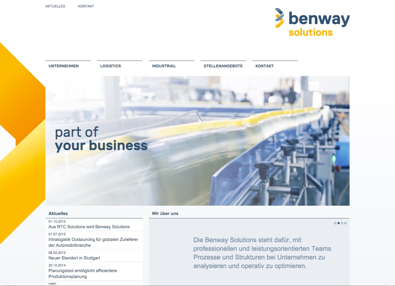 Logistik-Outsourcing & Industrial-Outsourcing bei der Benway Solutions GmbH